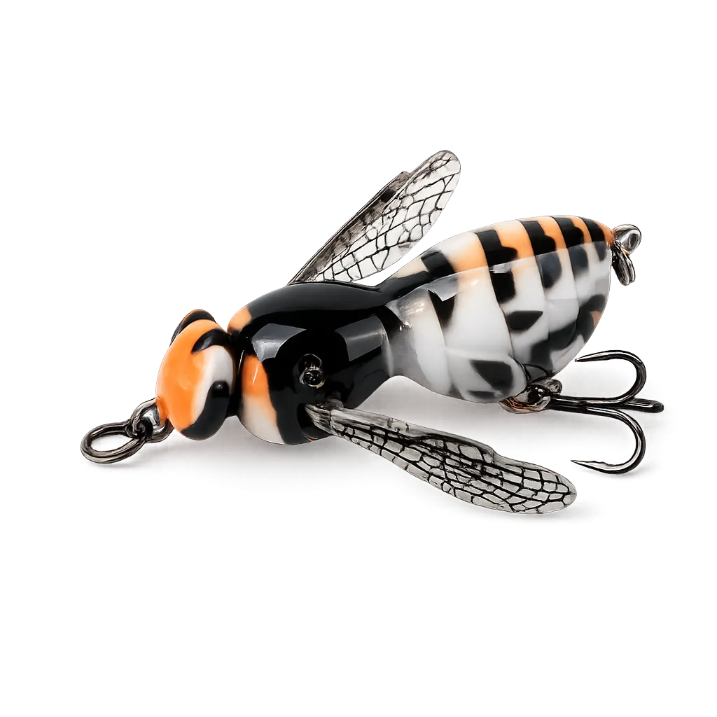 T dliche Versuchung Bionic Wasp Topwater Lure Triggers Explosive, Violent Surface Strikes!