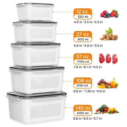 3 Pack Fridge Organizers and Storage