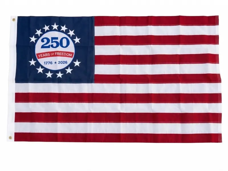 250th Anniversary Commemorative USA Flag (1776 2026)
