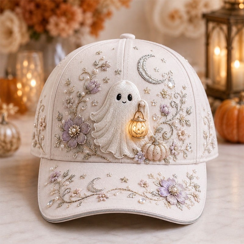 3D Halloween Embroidery Cap