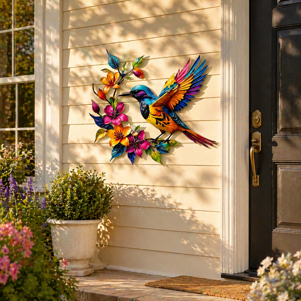 2026 - Hummingbird Bloom Metal Wall Art