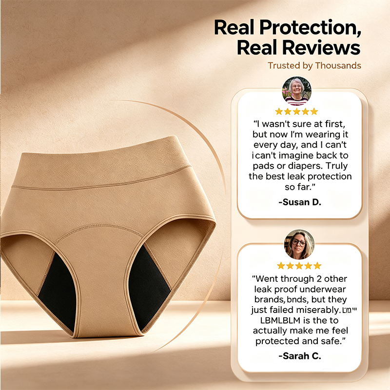 100% Leak-Proof Underwear 4-pack
