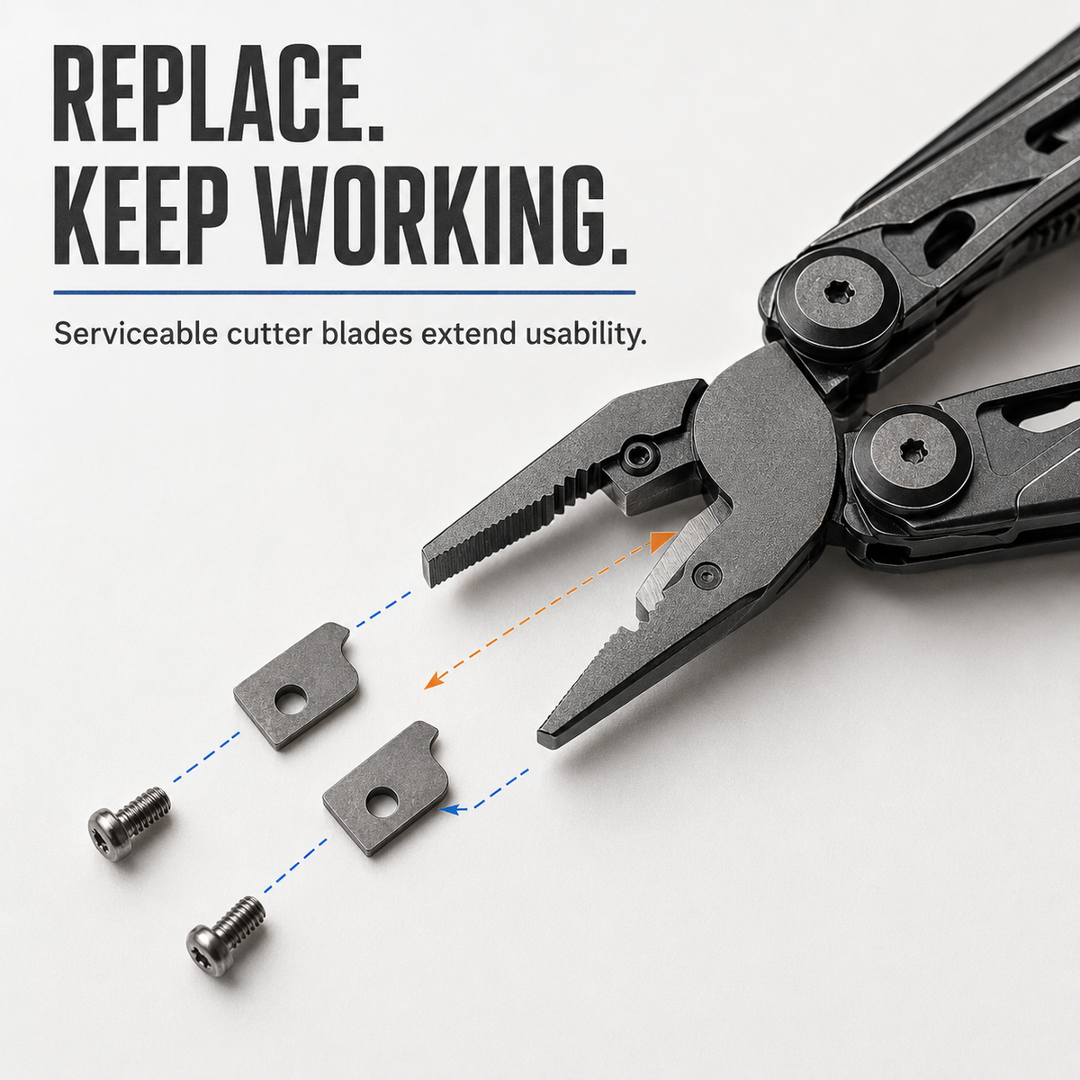 28-in-1 Stainless Steel Multi-Tool Pliers Foldable Pocket Tool for Camping, Hiking, Fishing & Everyday Repairs