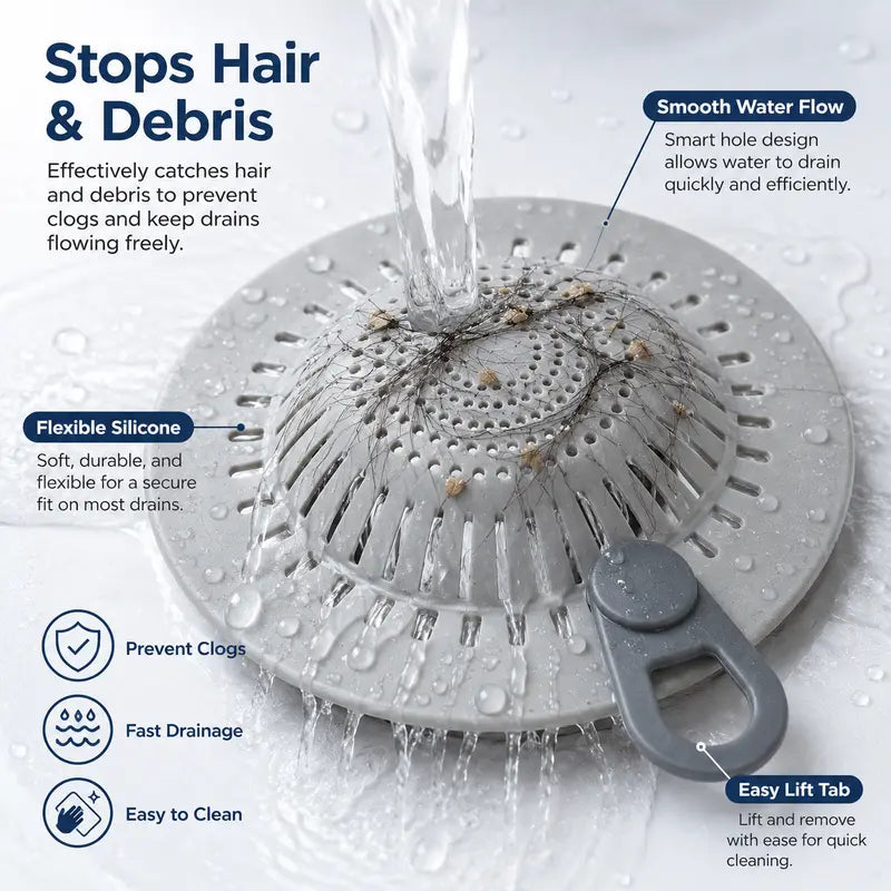 Silicone Dome Drain Hair Catcher