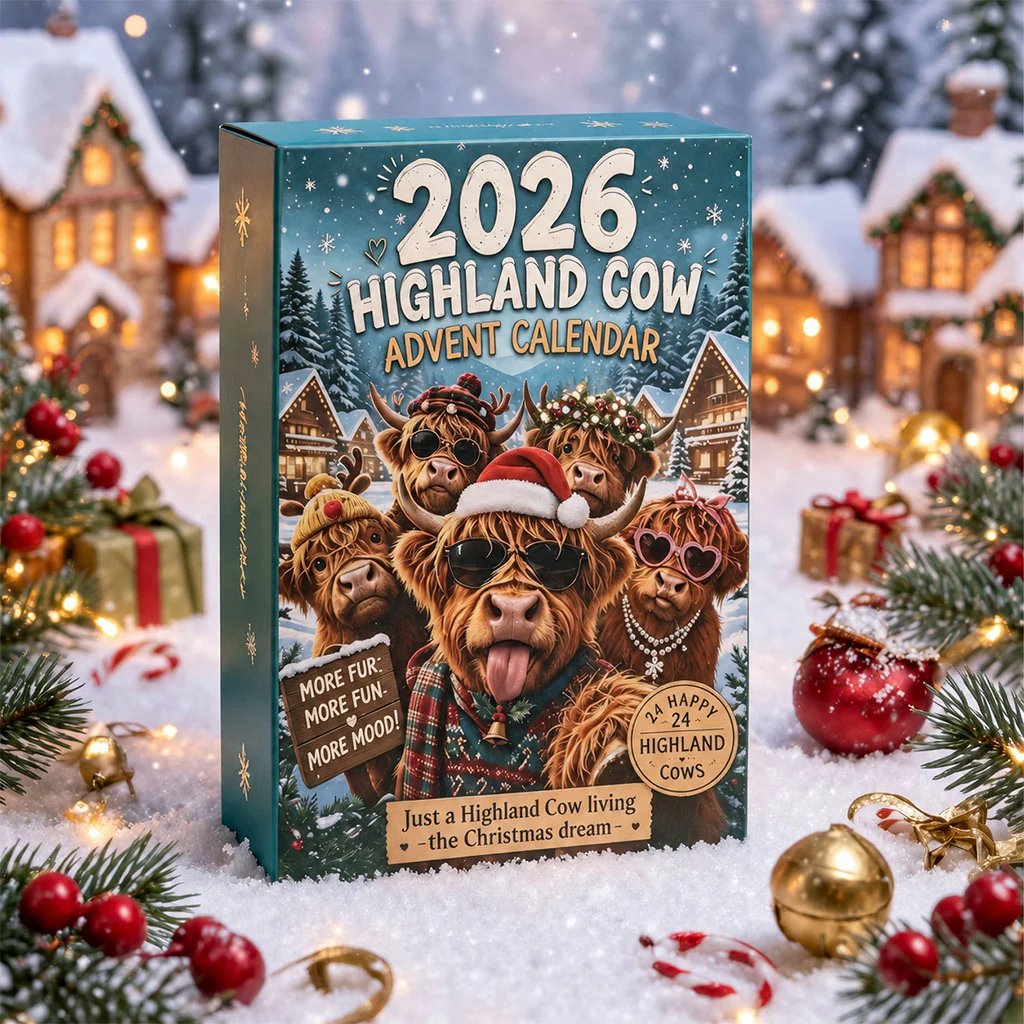 2026 Highland Cow Advent Calendar | Every Day Brings Surprises