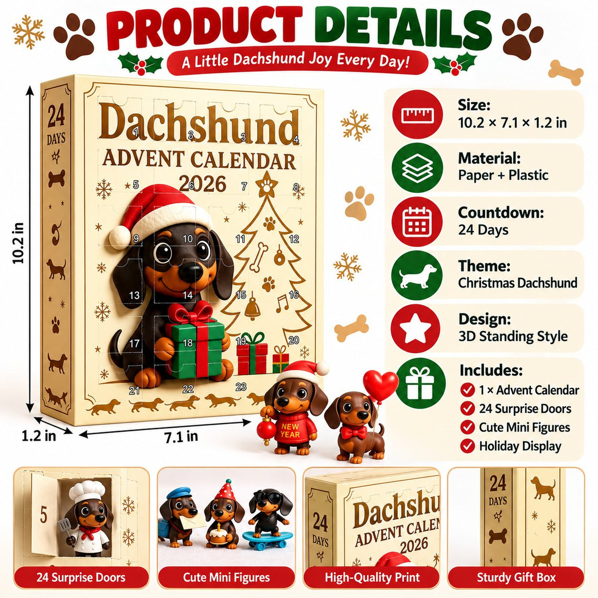 Dachshund Advent Calendar
