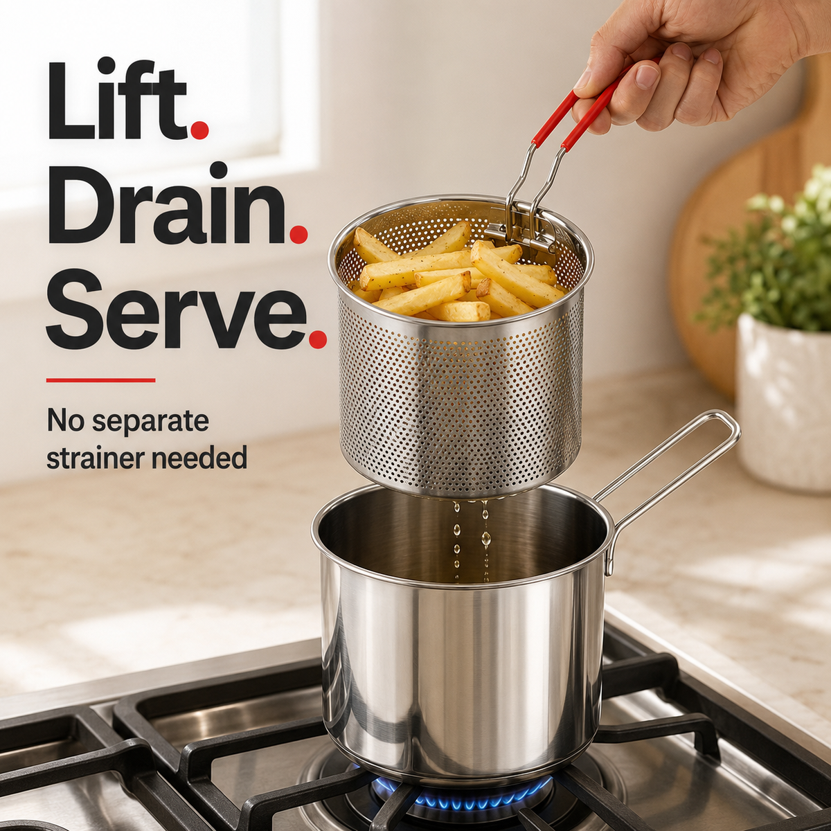 Personal Mini Deep Fryer Set