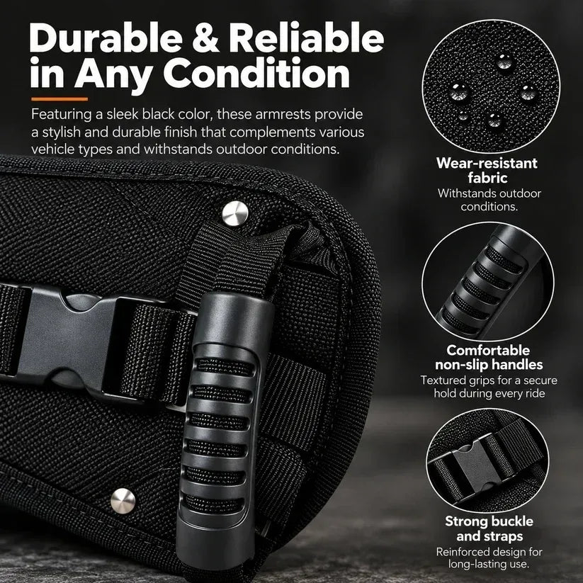 Motorcycle Passenger Safety Grip Rider-Worn Handle for More Comfortable & Confident Rides