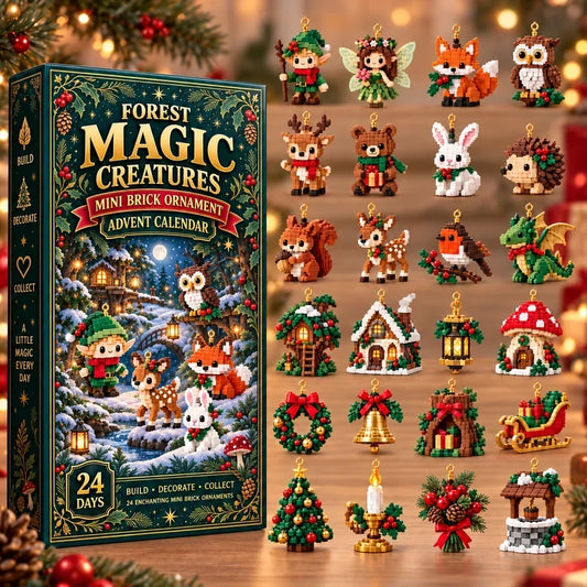 24 Day Forest Magic Creatures Ornament Advent Calendar