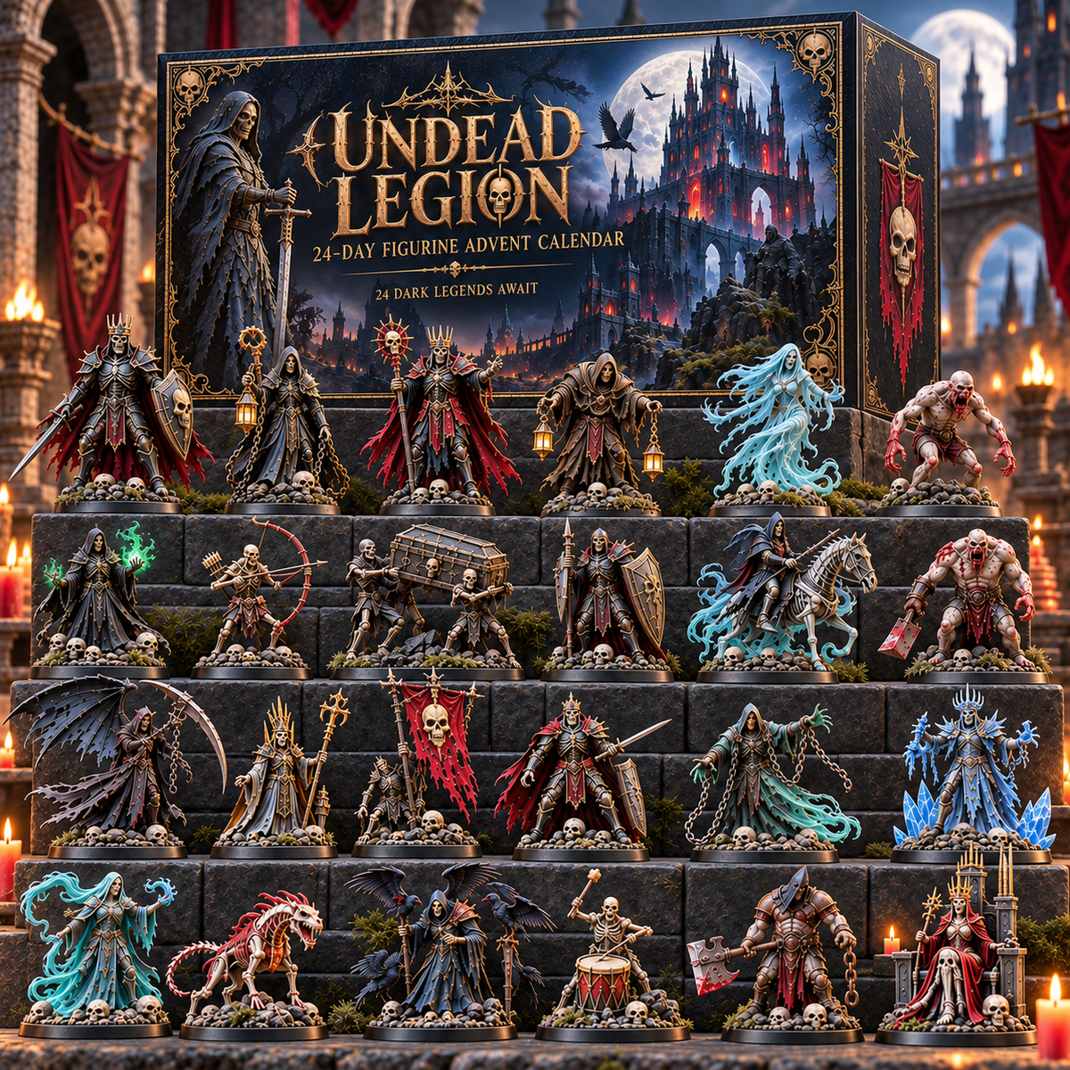 Undead Legion 24-Day Dark Fantasy Figurine Advent Calendar