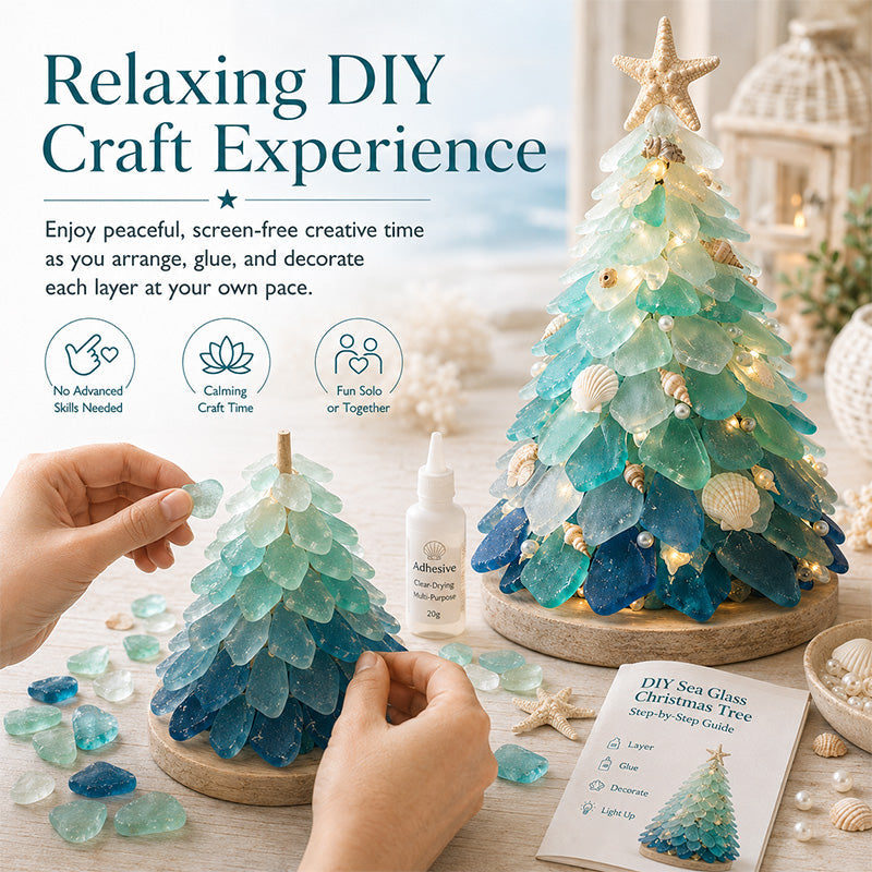 DIY 3D Sea Glass Art Kit Coastal & Christmas Collection