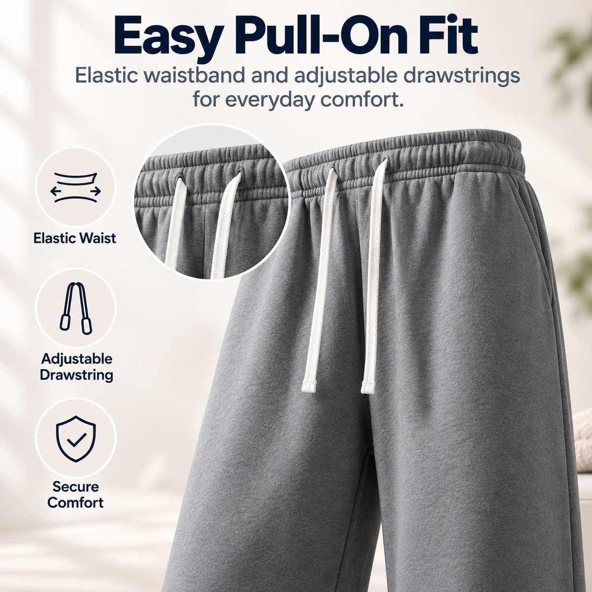 4-Pack Ultra-Soft Wide-Leg Sweatpants