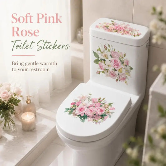 3 Piece Bathroom Toilet Sticker Set