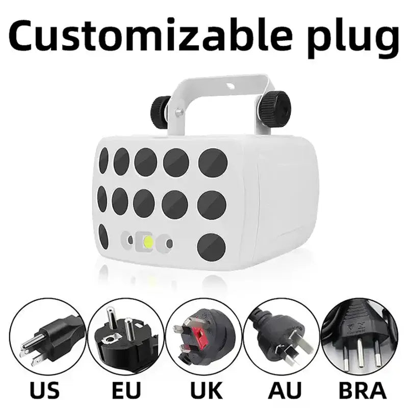 3-in-1 DJ Party Lights RGBW Derby Beam, Sound Activated + Remote