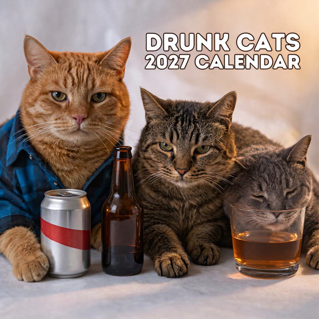 Drunk Cats 2027 Calendar