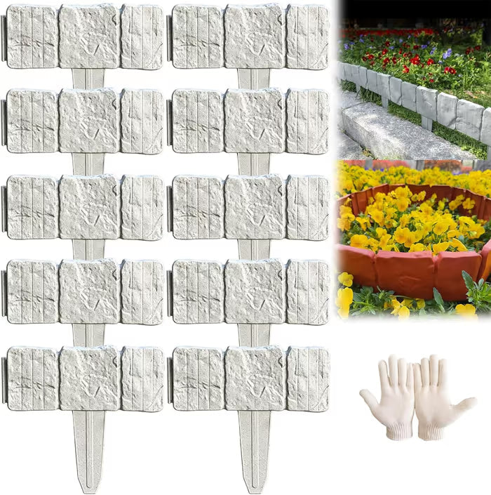 2026! Faux Stone Garden Edging Border!
