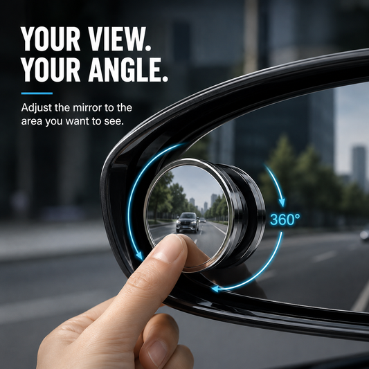 2-Pack 360 Adjustable Blind Spot Mirrors Wide-Angle HD Car Side Mirror