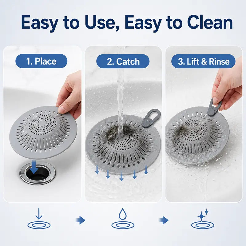 Silicone Dome Drain Hair Catcher