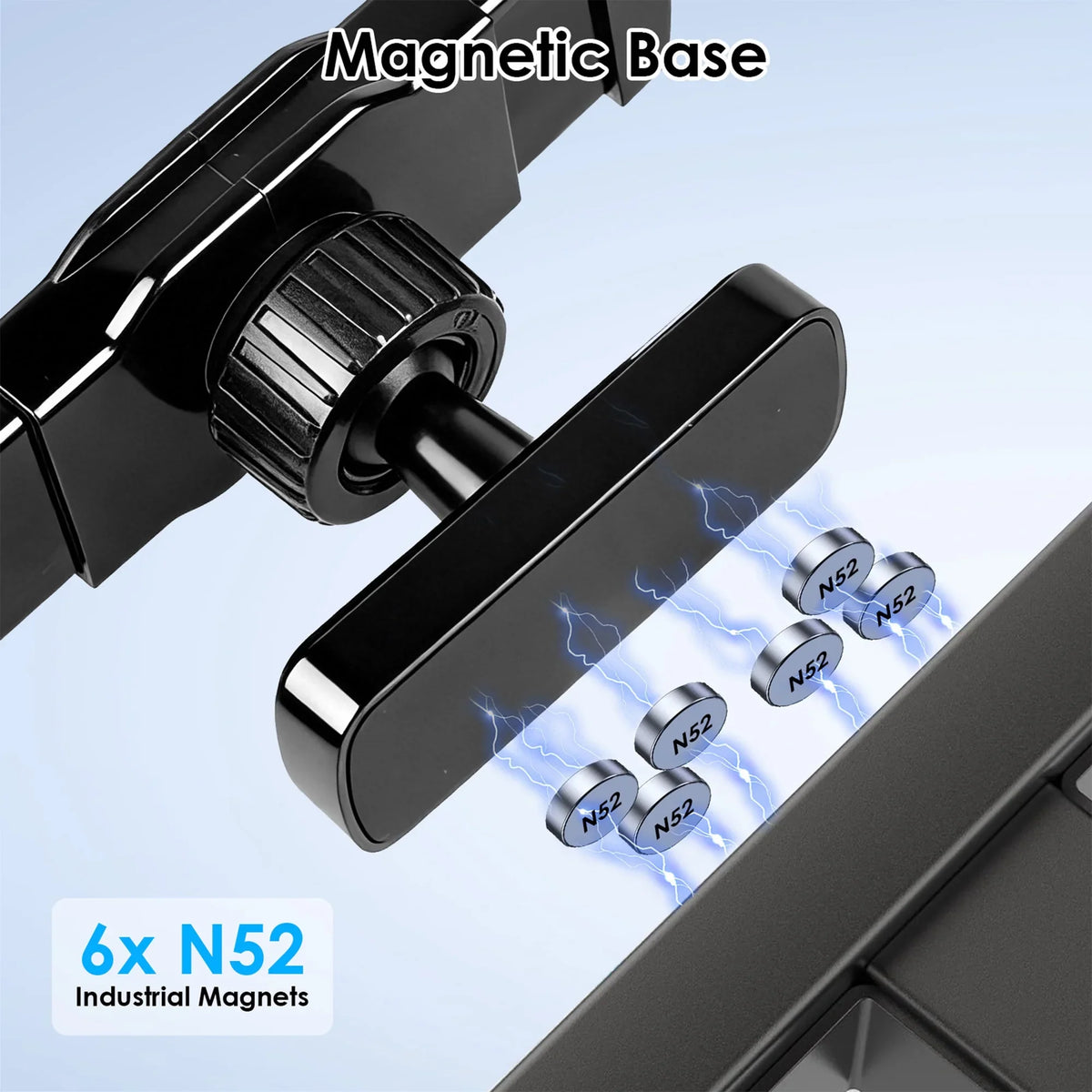 360 Rotatable Gym Phone Holder with Strong Magnets