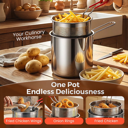 2026 Arrivals R304 Stainless Steel Multifuntional Fryer