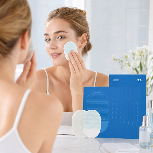 8-Pack Body Exfoliating Scrub Pads Deep Cleansing & Smoothing Care for Rough, Dry, Bumpy and Flaky Skin