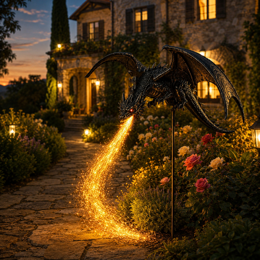 2027 "Dragon's Ember" Solar Garden Light | The Ultimate Magical Outdoor Halloween Decoration