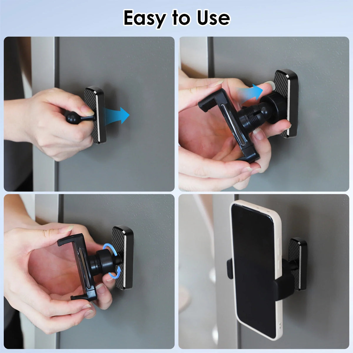 360 Rotatable Gym Phone Holder with Strong Magnets