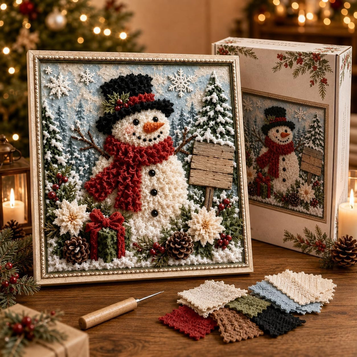 3D Christmas Fabric Stamping Set