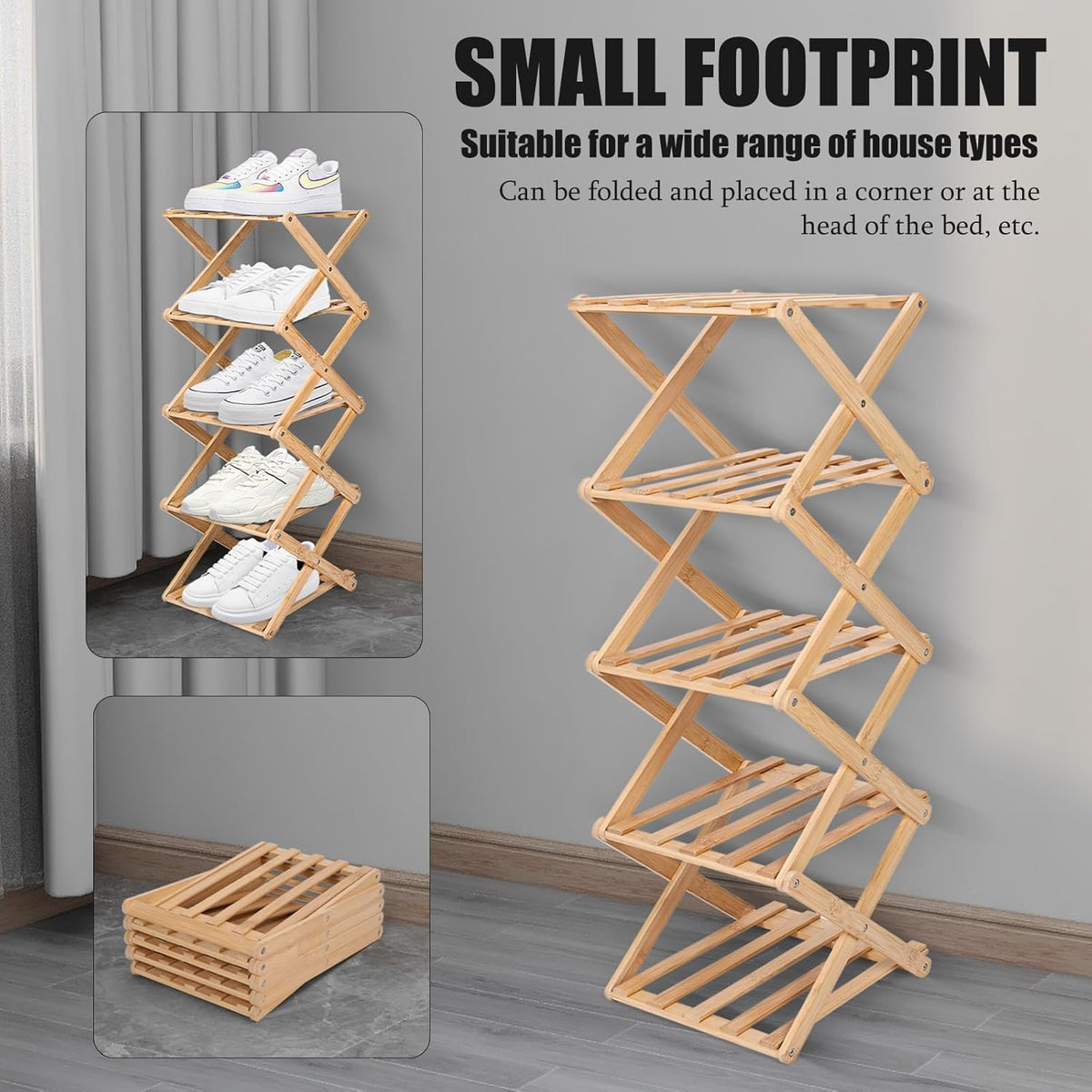 The 9-Tier Bamboo Rack: 3-Tier, 6-Tier, and 9-Tier No-Assembly Storage Solution!