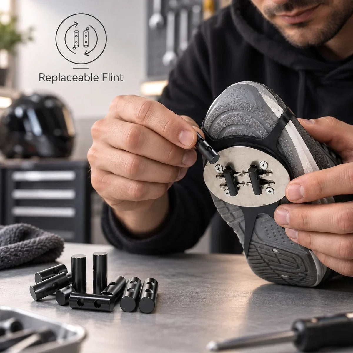 RoadFlare Motorcycle Boot Spark Sliders