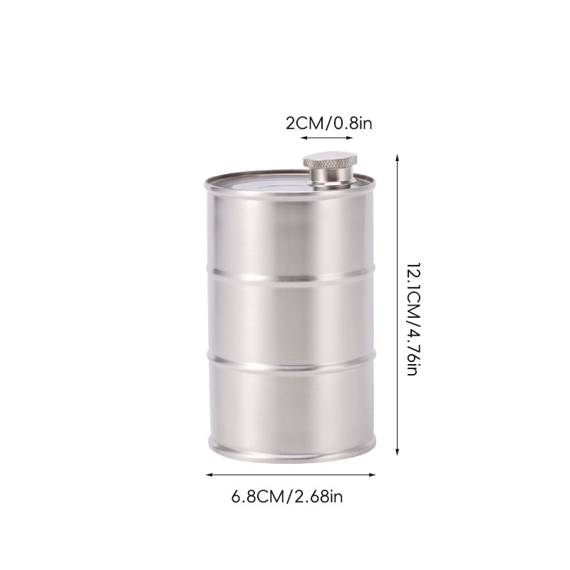 350ml/750ml Oil Drum Anti-rust Leak-proof No Odor Portable Wine Storage Food Grade Camping Whisky Flagon Wine Jug