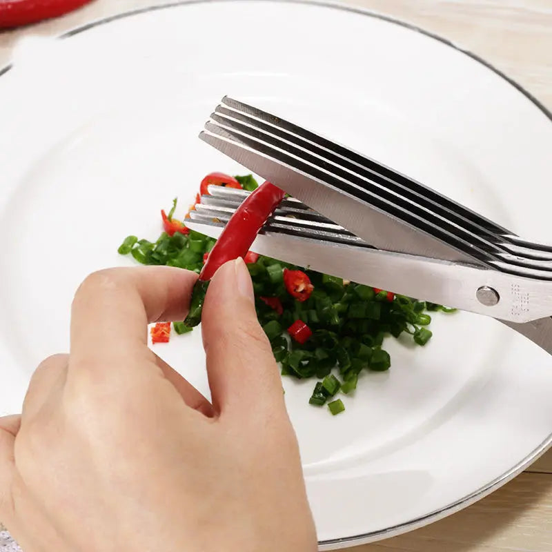 5-Blade Kitchen Herb Scissors