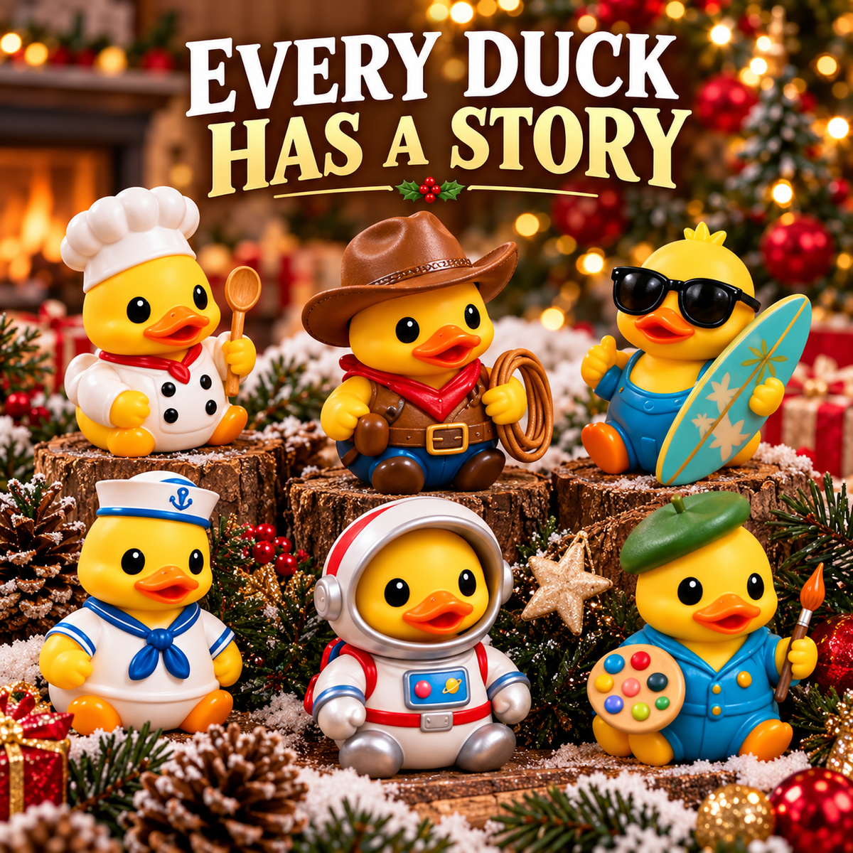 24-Day 3D Duck Magic Christmas Advent Calendar