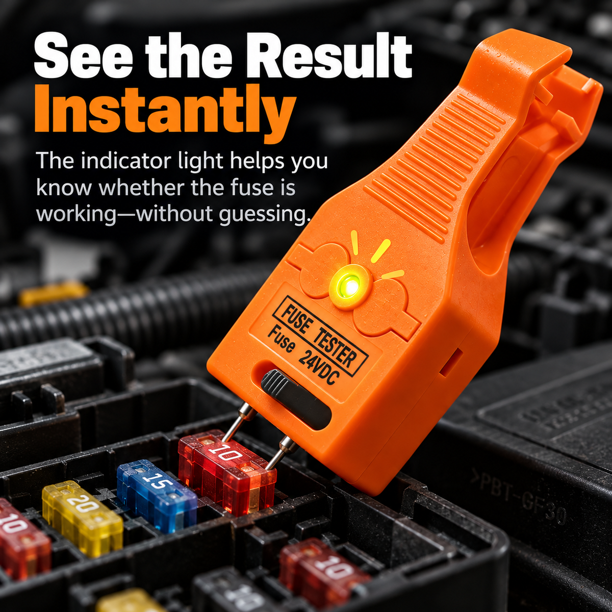 Fuse Tester & Puller Test & Extract Blade Fuses in One Tool