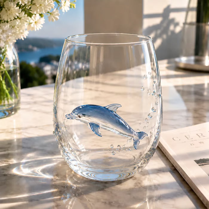 Blue Ringed Octopus Handcrafted Glassware