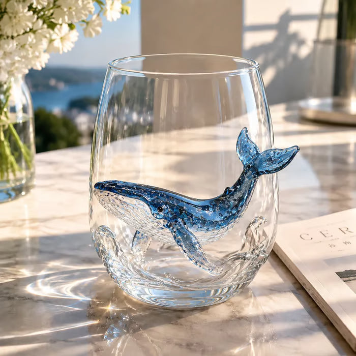Blue Ringed Octopus Handcrafted Glassware