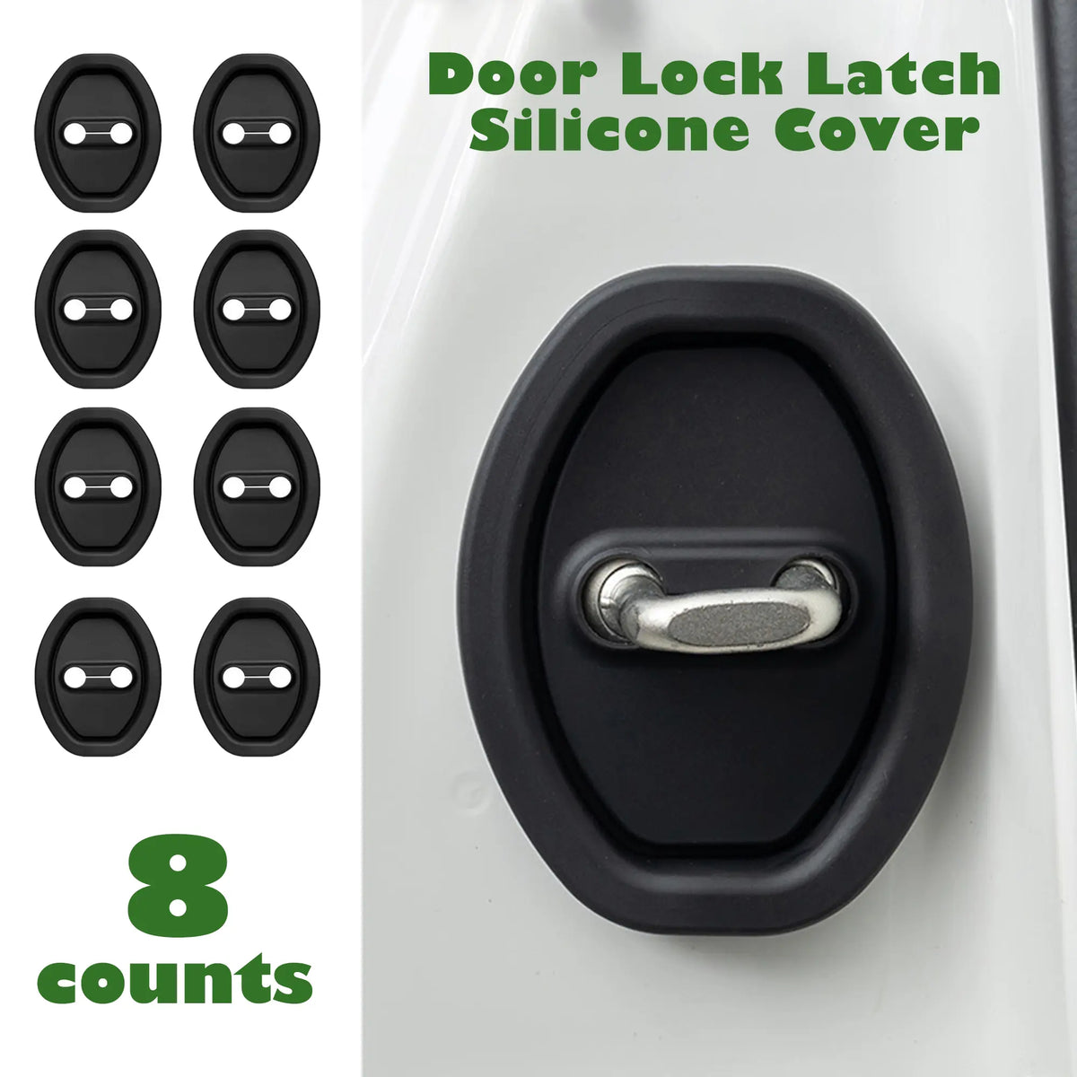 2026 8 Counts Premium Silicone Universal Door Latch Lock Covers