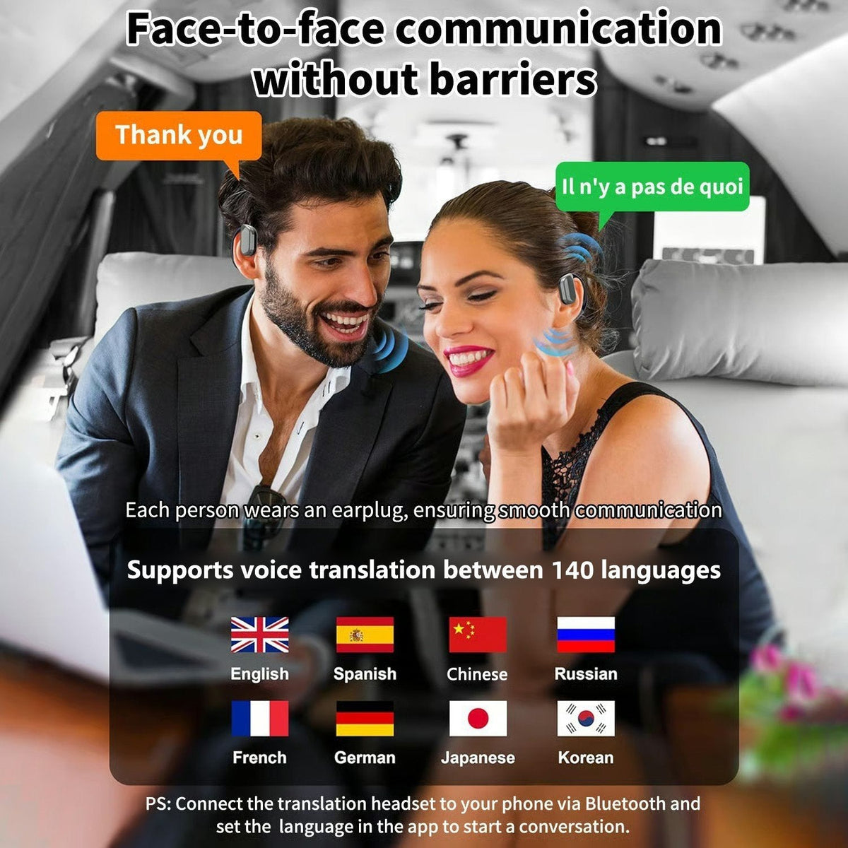 1 Bestseller -AI Translation Wireless OWS Bluetooth 5.4 Headphones (Compatible with iOS and Android)