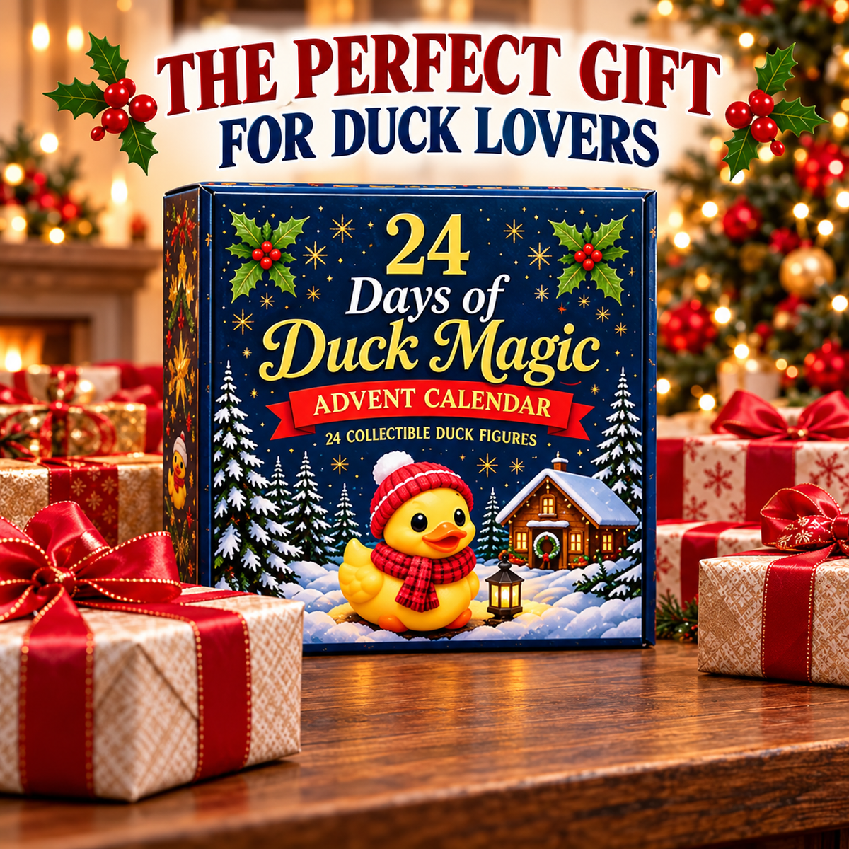 24-Day 3D Duck Magic Christmas Advent Calendar