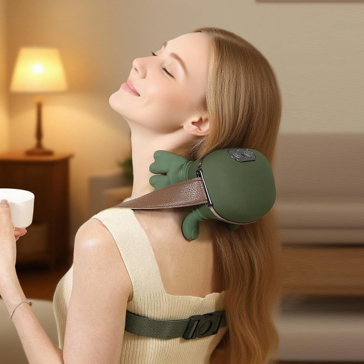 3D Shiatsu Neck & Shoulder Massager with Soothing Heat - Deep Tissue Kneading for Back & Neck Pain Relief