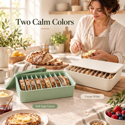 11-Slot Silicone Bread Freezer Box Keep Sourdough Slices Separate