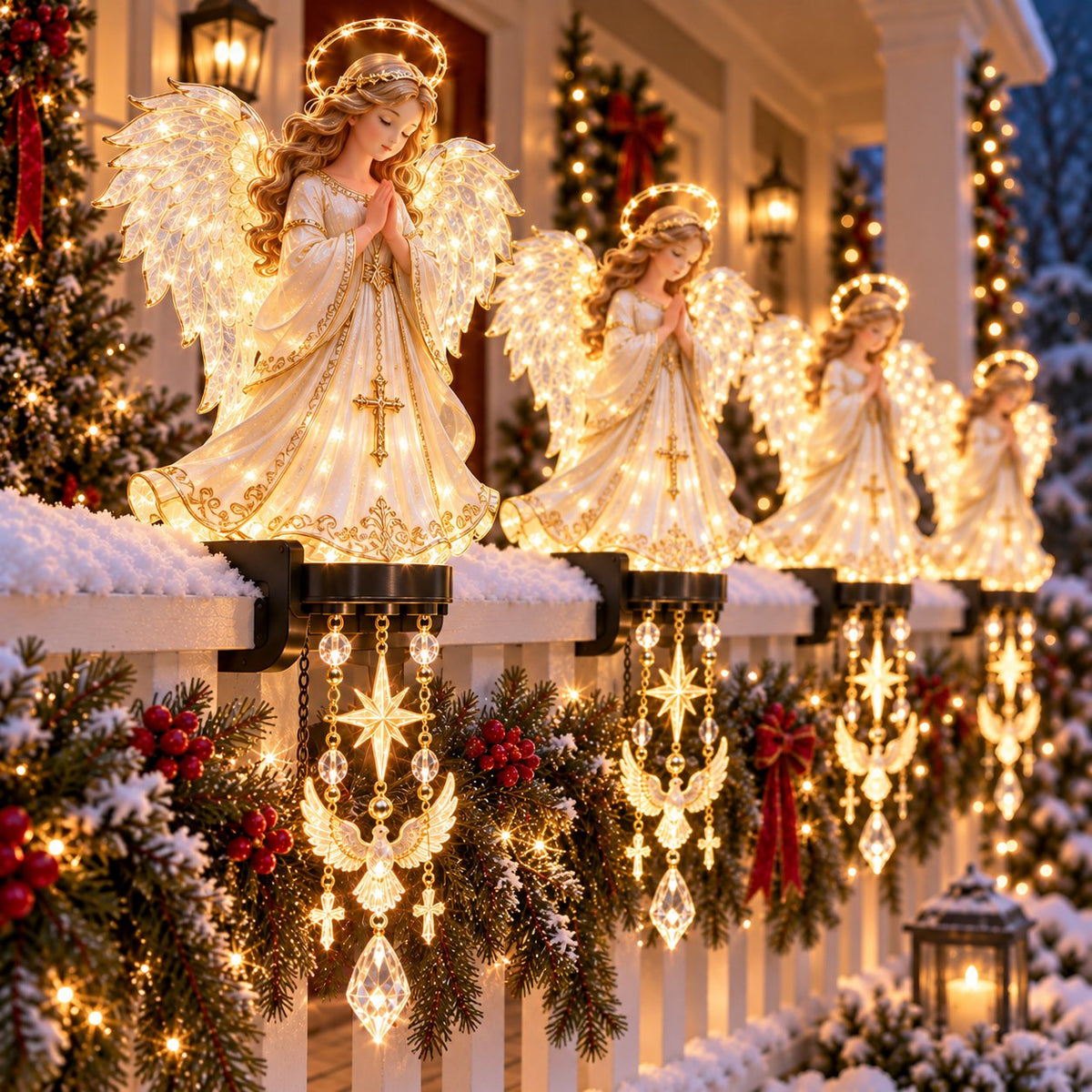 Sacred Christmas Railing Lights