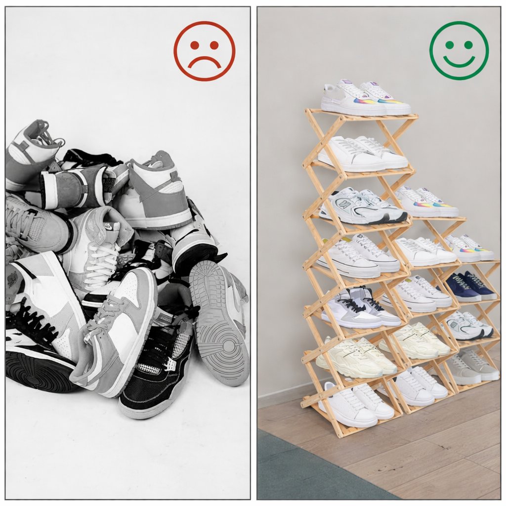 The 9-Tier Bamboo Rack: 3-Tier, 6-Tier, and 9-Tier No-Assembly Storage Solution!