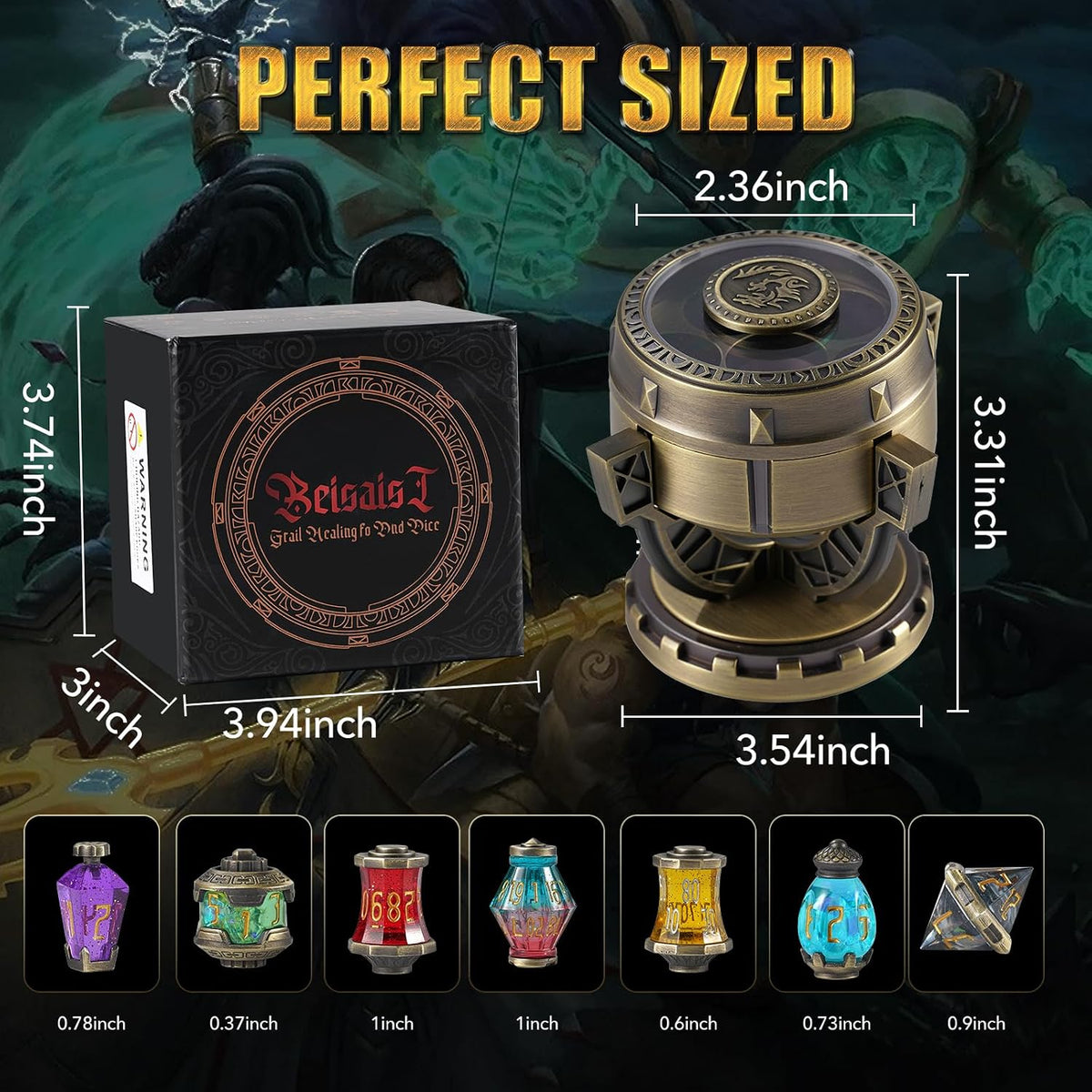 2026 DND Dice Set Alchemist s Metallic Elixir Metal Dice Set