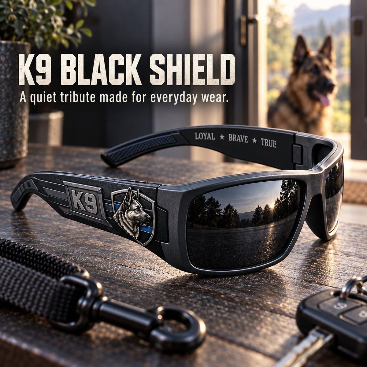 K9 Guardian Sunglasses | Rugged K9-Inspired Design with Working-Dog Details & Bold Everyday Style