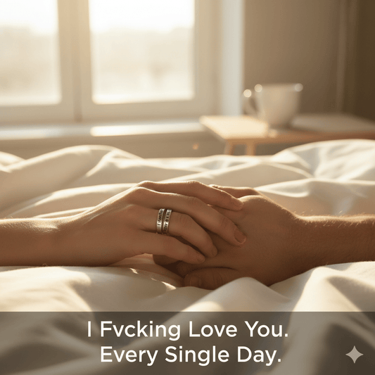 "I Fucking Love You" Sterling Silver Handmade Adjustable Ring | Wear Your Unapologetic Love Loud and Proud