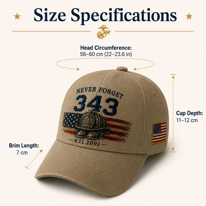 Never Forget 343 Memorial Cap