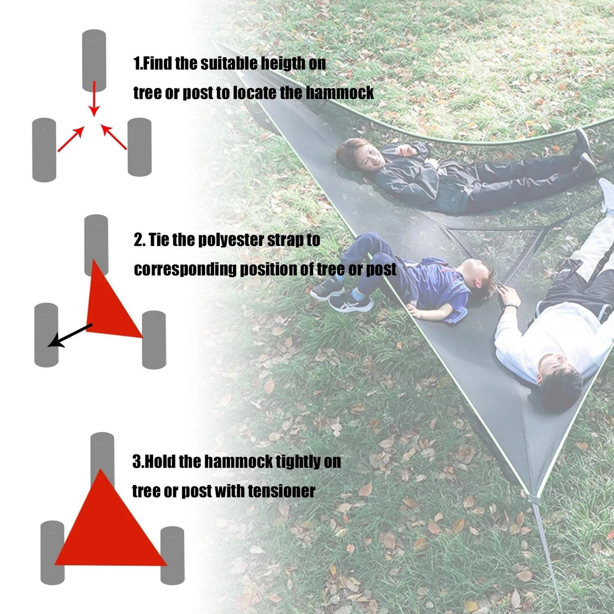 Triangular Camping Hammock