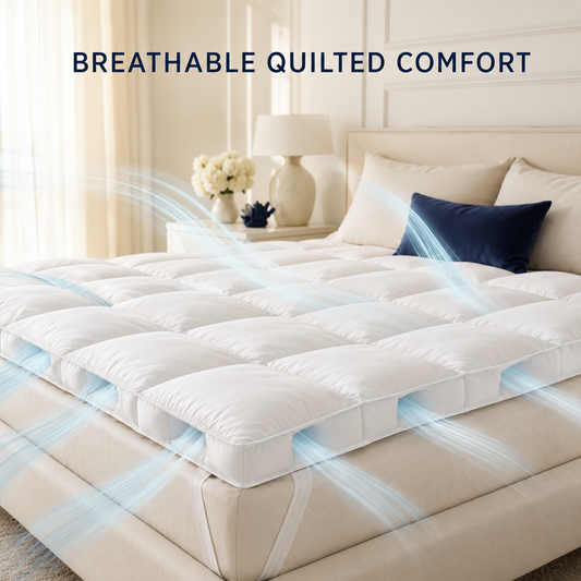 1000GSM Extra Thick Premium Quilted Mattress Topper