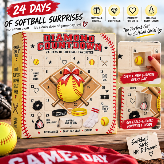 2026 Softball Girls Advent Calendar 24 Days of Game-Day Surprises